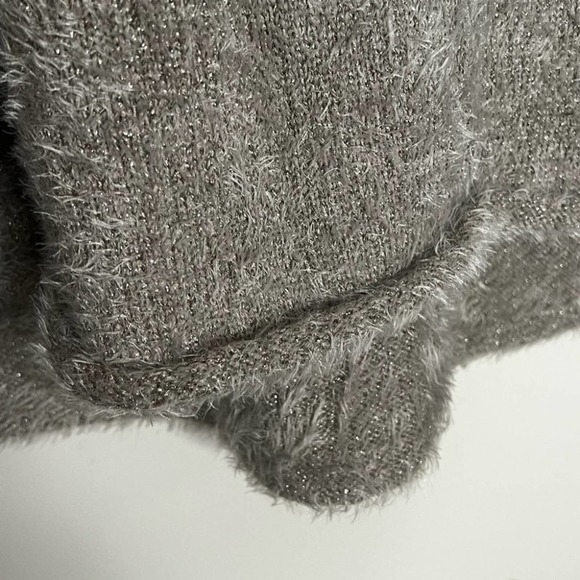 Soft Surroundings XL Subtle Shimmer Pullover Eyelash Fuzzy Soft Cozy Sweater - Picture 6 of 15